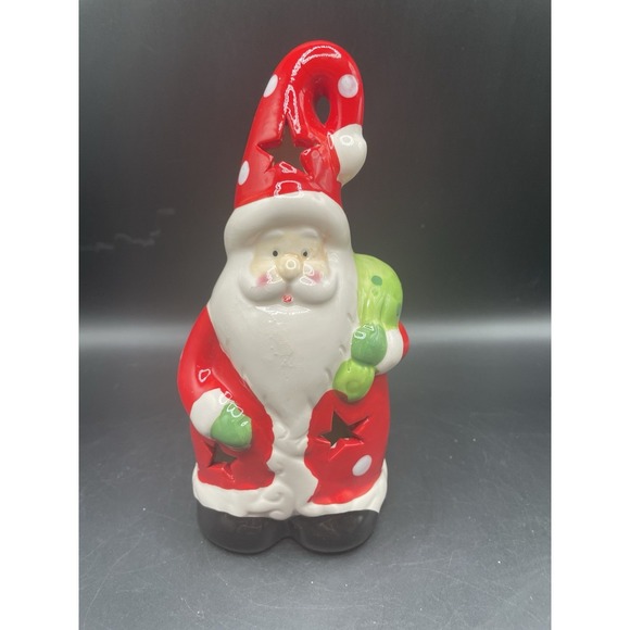 The Unbranded Brand Other - Polka Dot & Stars Santa Figurine
